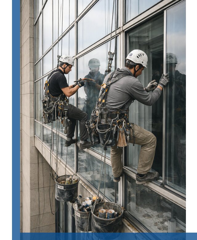 Ремонт витражных конструкций и фасадного остекления в Бугуруслане