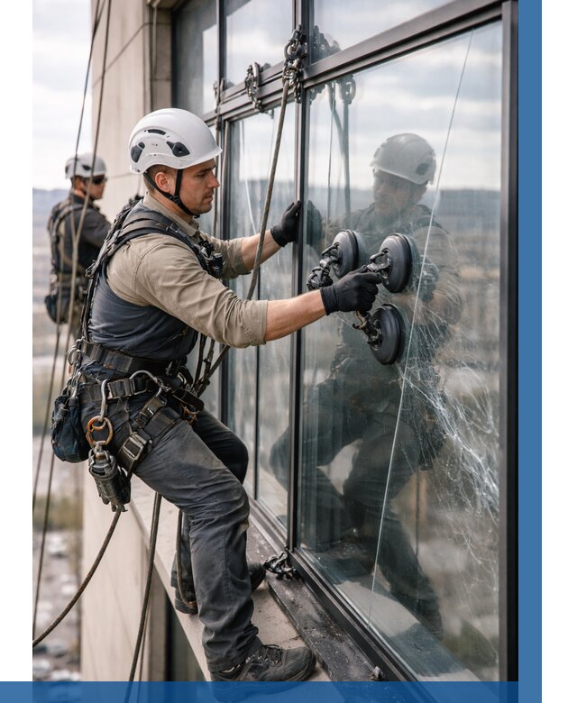 Замена стекла в витраже в Бугуруслане под ключ от 8662 р. | ВЫСОТНИК-Бгр