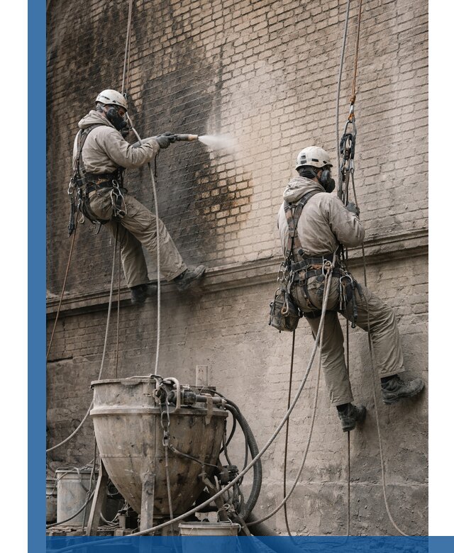 Пескоструйная очистка фасадов в Бугуруслане профессионально