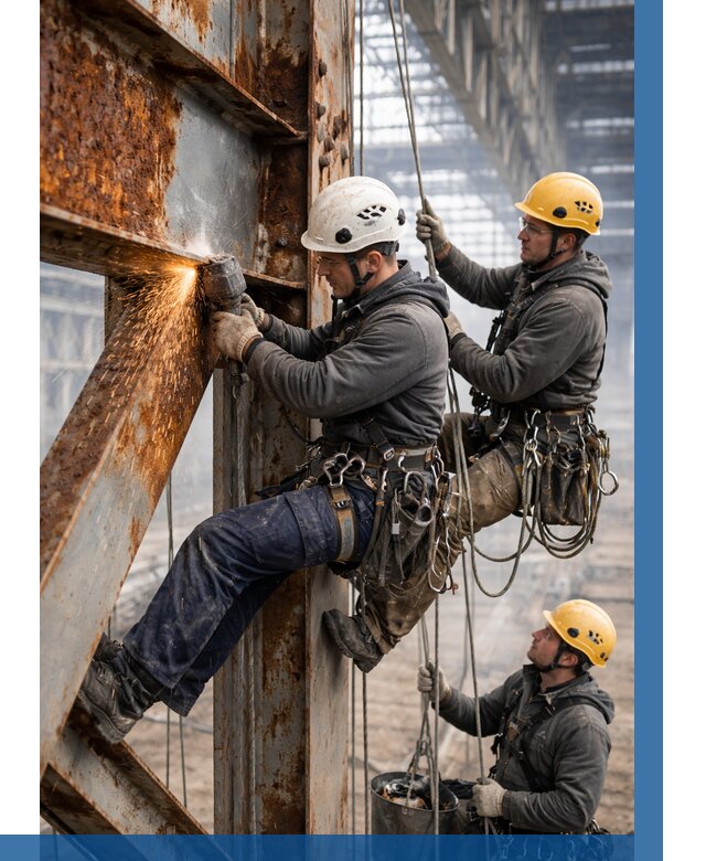 Зачистка металла от ржавчины в Бугуруслане от 357 р. | ВЫСОТНИК-Бгр