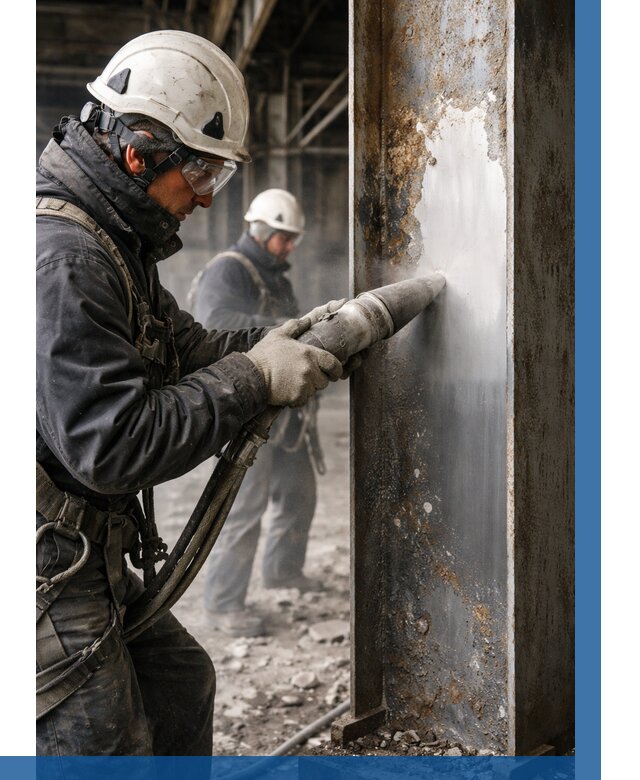 Удаление старой краски с металла в Бугуруслане от 459 р. | ВЫСОТНИК-Бгр