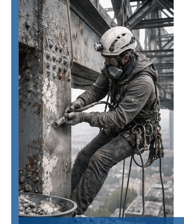 Удаление старой краски с металлических конструкций в Бугуруслане