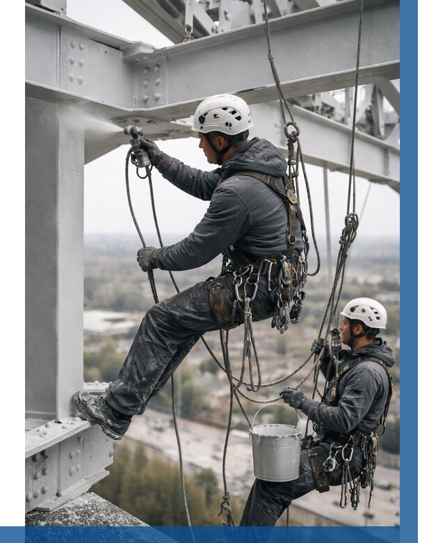 Покраска металлоконструкций на высоте в Бугуруслане 357 р |ВЫСОТНИК-Бгр