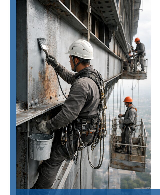 Покраска металлоконструкций на высоте в Бугуруслане профессионально