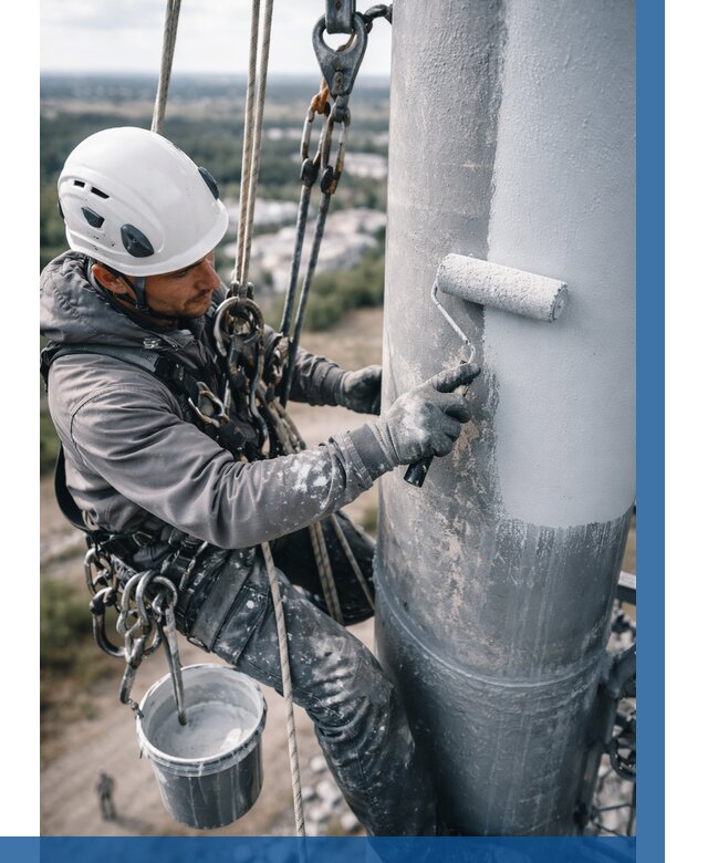 Покраска мачт связи под ключ в Бугуруслане от 866 р. | ВЫСОТНИК-Бгр