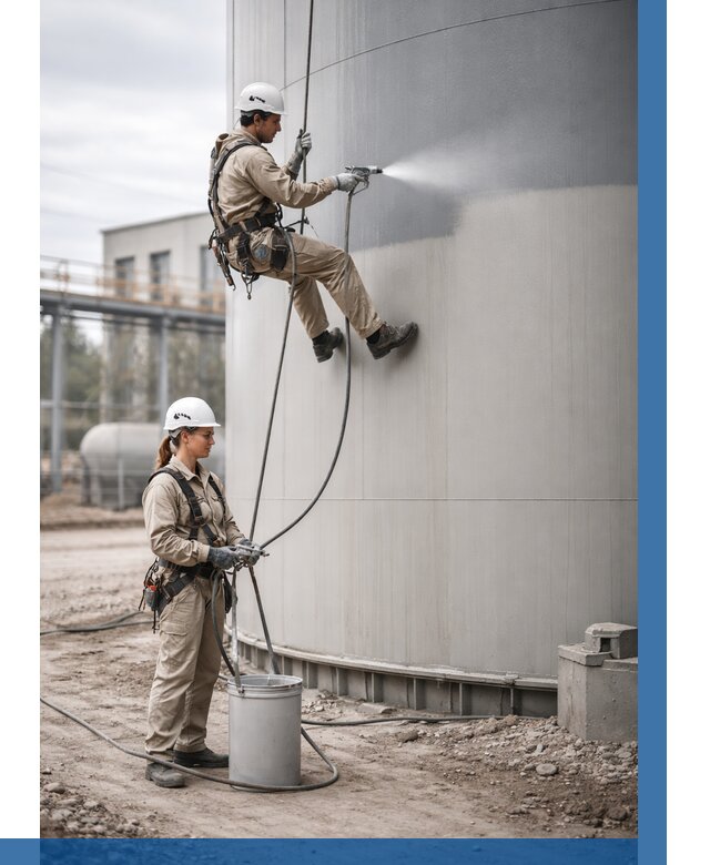 Покраска резервуаров в Бугуруслане от 1223 р. | ВЫСОТНИК-Бгр — заказать