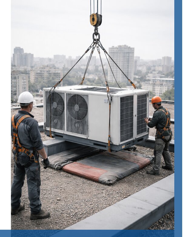 Подъем груза на крышу в Бугуруслане от 5095 р. | ВЫСОТНИК-Бгр заказать