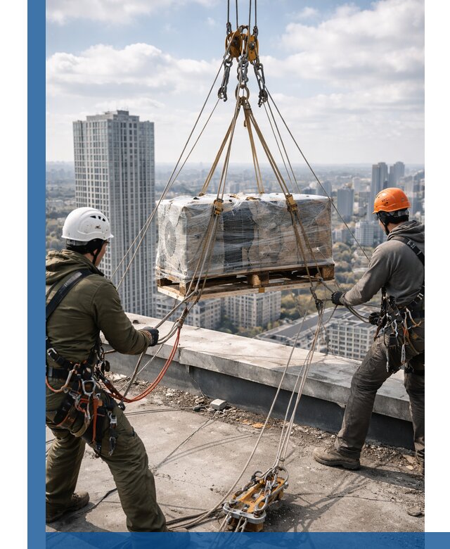 Подъем и монтаж крупногабаритных грузов на крышу в Бугуруслане