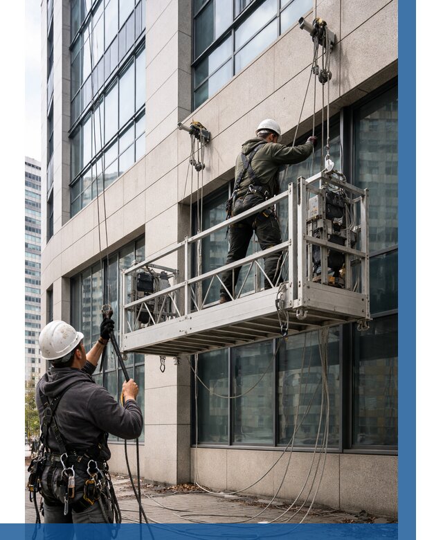 Монтаж и подъем фасадной люльки в Бугуруслане от 12228 р. | ВЫСОТНИК-Бгр