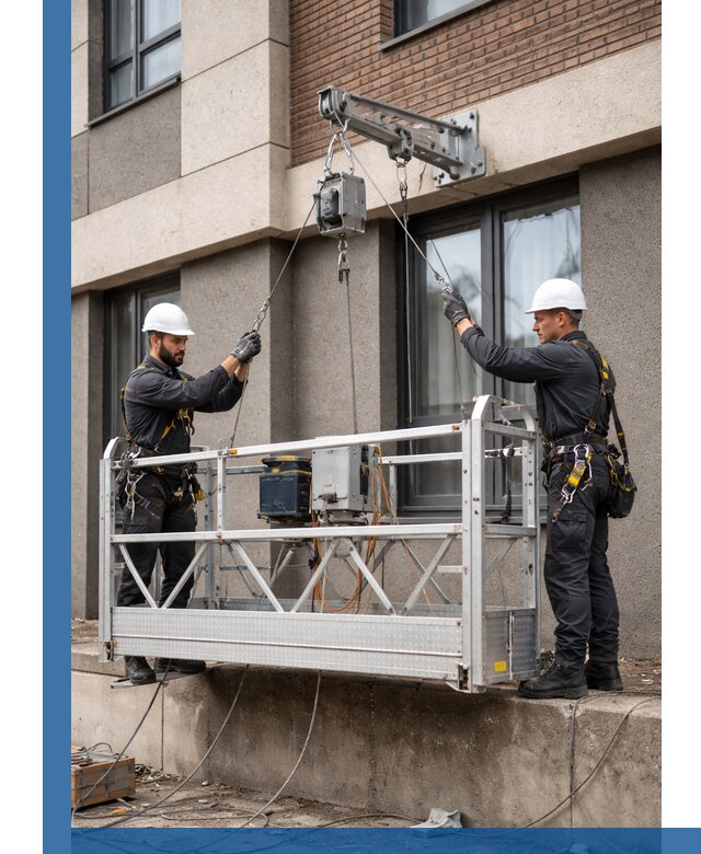 Монтаж и подъем фасадной люльки в Бугуруслане с гарантией безопасности