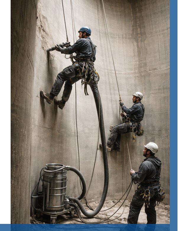 Зачистка силосов в Бугуруслане от 4586 р. Договор и смета ВЫСОТНИК-Бгр