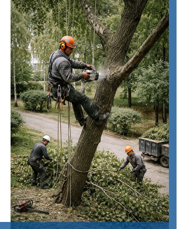 Кронирование деревьев в Бугуруслане от 6624 р. | ВЫСОТНИК-Бгр