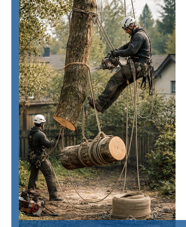 Валка деревьев частями в Бугуруслане, безопасно и аккуратно