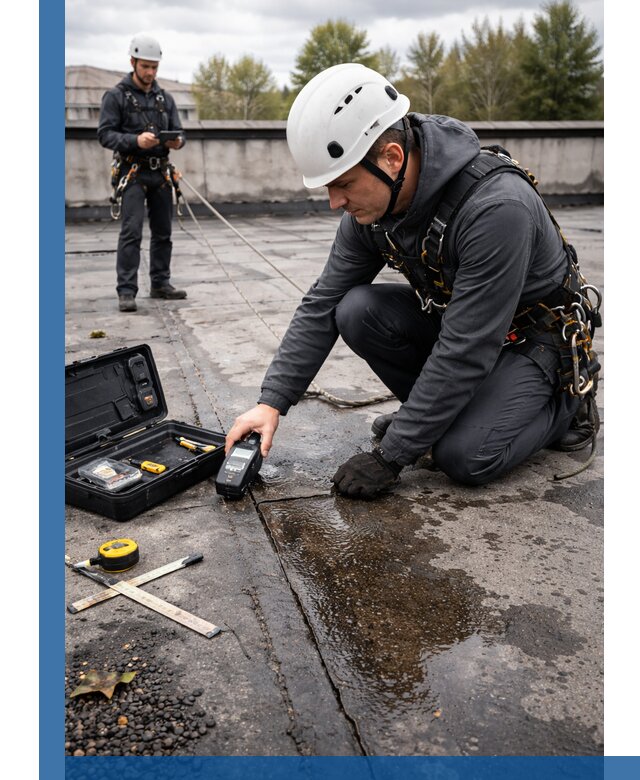 Обследование кровли на протечки и выявление дефектов в Бугуруслане