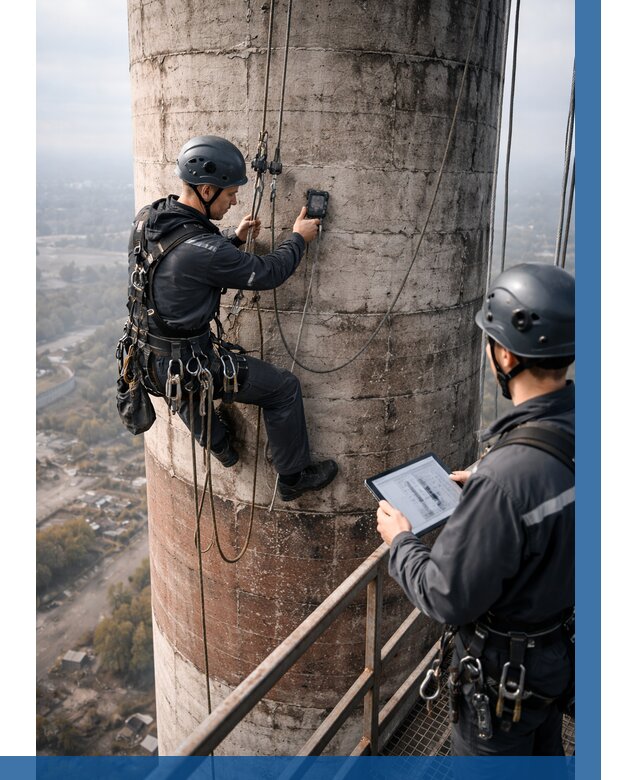 Обследование дымовой трубы в Бугуруслане от 8152 р. | ВЫСОТНИК-Бгр