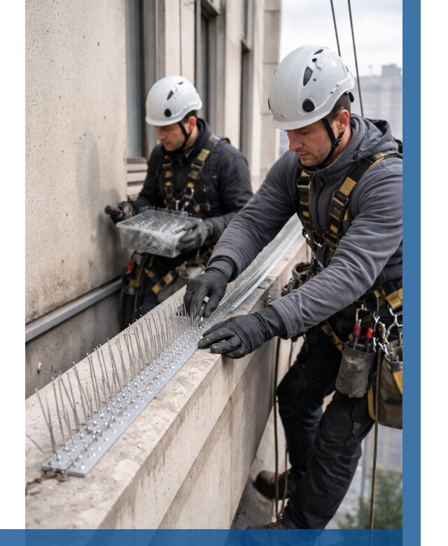 Установка шипов от птиц в Бугуруслане от 866 р. | ВЫСОТНИК-Бгр